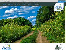 Tablet Screenshot of cloudcountytourism.com